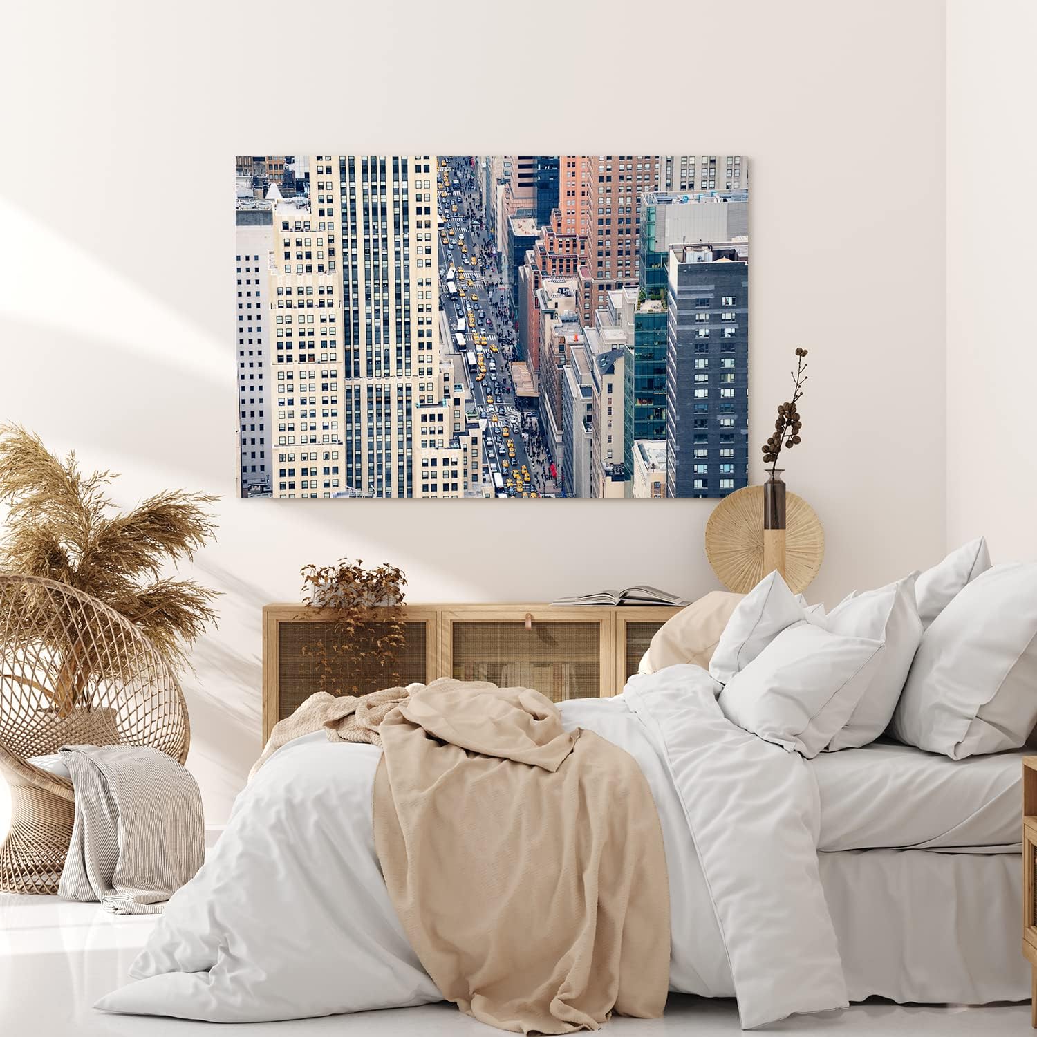 Paul Sinus Wandbild 120x80cm New York gelbe Taxis Großstadtdschungel Wolkenkratzer