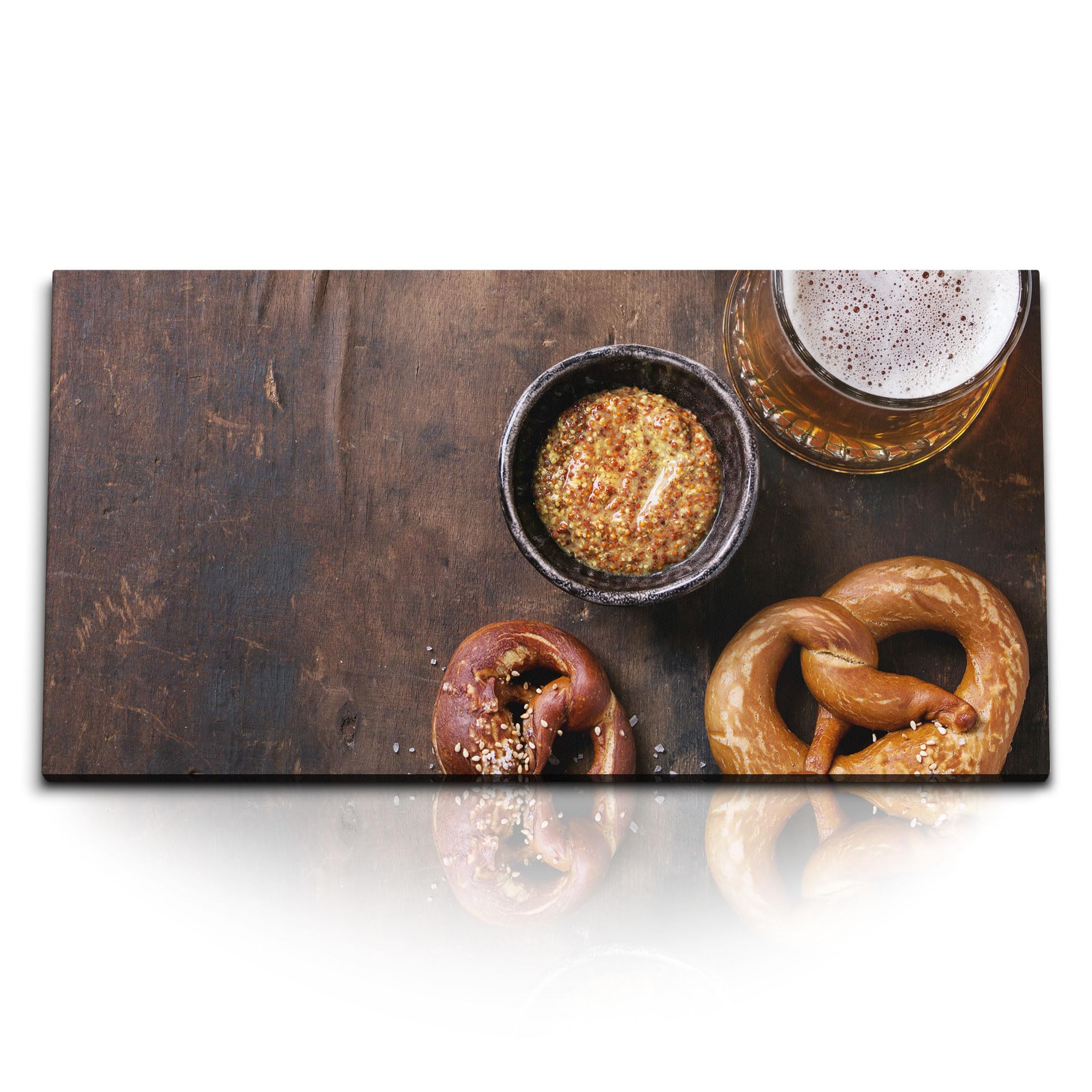 Paul Sinus Wandbild 120x60cm – Leckere Pizzavielfalt, modernes Küchenbild auf Leinwand, rustikale Essenskunst für Küche, Esszimmer, Restaurant, italienische Atmosphäre