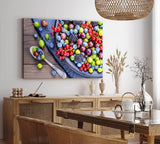 Paul Sinus Wandbild 120x80cm Früchte Himbeeren Johannisbeeren Farbenfroh Essen Küche