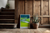 Paul Sinus Kunstdruck 40x60cm Tam Coc Vietnam Boote auf Fluss zwischen Reisfeldern – harmonische Naturreise