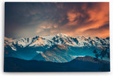 Paul Sinus Wandbild 120x80cm Gebirge Berge Schneegipfel Berglandschaft Natur