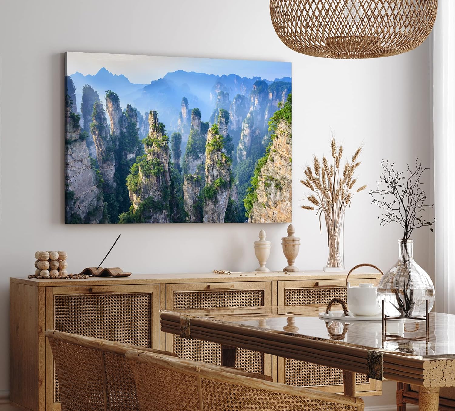 Paul Sinus Wandbild 120x80cm Zhangjiajie Nationalpark China Felsen Sandsteinformationen
