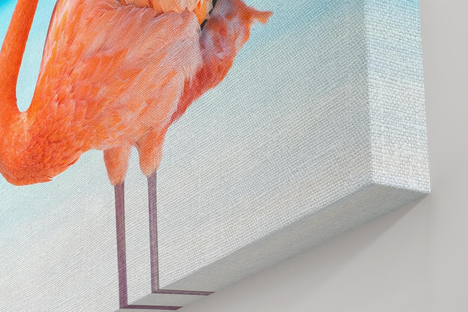 Sinus Art Wandbild 120x80cm Exotisches Flamingo-Motiv sorgt für tropisches Flair und Sommerstimmung im Raum