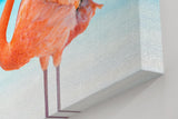 Sinus Art Wandbild 120x80cm Exotisches Flamingo-Motiv sorgt für tropisches Flair und Sommerstimmung im Raum