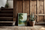Paul Sinus Kunstdruck 40x60cm Morning River – Flusslandschaft mit Licht und Nebel am Morgen