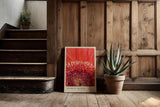 Paul Sinus Kunstdruck 40x60cm Scarlet Bloom – intensive rote Blütenmitte in eindrucksvoller Nahaufnahme