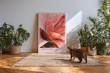 Paul Sinus Kunstdruck 40x60cm Pflanze Makro Rot Struktur Natur Tropisch Fire Bloom