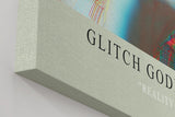 Paul Sinus Wandbild in 40x60cm Glitch Goddess – Futuristisches Porträt einer Frau mit digitalem Glitch-Effekt und Schmetterlingen