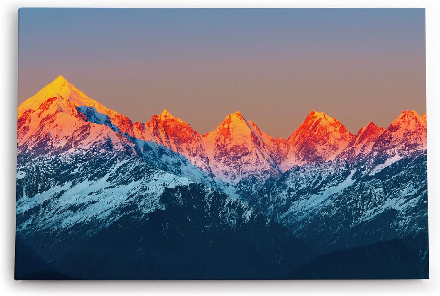 Wandbild 120x80cm Panchchuli Gebirgsmassiv Himalaya Berge Schneegipfel