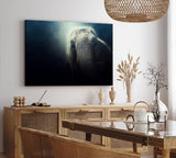 Paul Sinus Wandbild 120x80cm Elefant Tierfotografie Dunkel Fotokunst Kunstvoll