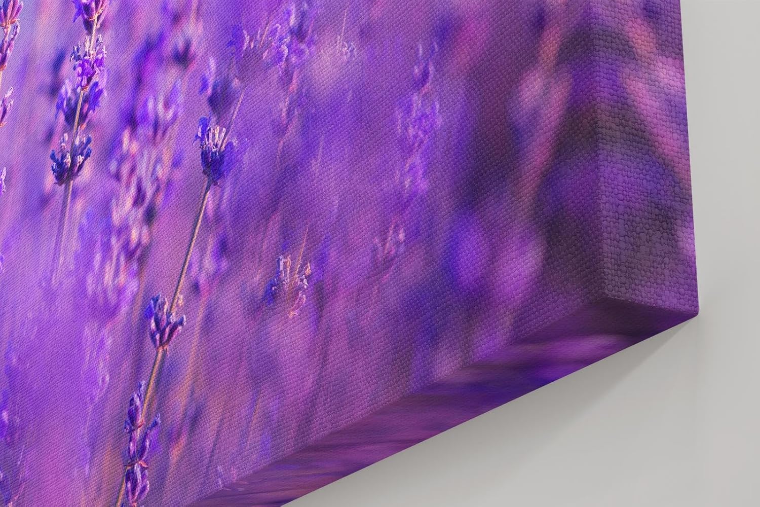 Sinus Art Wandbild 120x80cm Duftender Lavendel in sanften Lila- und Blautönen mit weichem Hintergrund