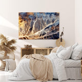 Paul Sinus Wandbild 120x80cm Fotografie der Wüsten Afrikas aus der Luft Abstrakt Kunstvoll