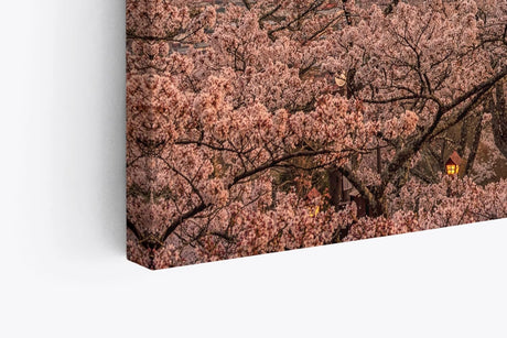 Paul Sinus Wandbild 120x80cm Japan Fuji Berg Kirschblüten Tempel Vulkan