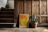 Paul Sinus Kunstdruck 40x60cm Golden Bloom Gelbe Rose Makro Nahaufnahme Blume Sommerfarbe Detail