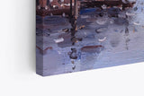 Paul Sinus Wandbild 120x80cm Abstrakt Kunstvoll Venedig Italien Gondel Malerisch