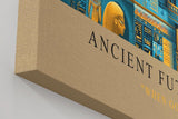 Paul Sinus Wandbild in 40x60cm Ancient Future – Futuristische UFOund Maschinenszenen im Stil altägyptischer Wandmalereien