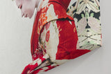 Sinus Art Wandbild 120x80cm Stilvolles Porträt einer Geisha – Ausdruck fernöstlicher Tradition und Anmut