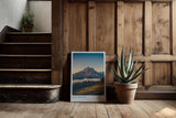 Paul Sinus Kunstdruck 40x60cm Dolomiten Italien mit Berglandschaft im Abendlicht und Weitblick
