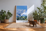 Paul Sinus Kunstdruck 40x60cm Alpine Majesty Schneebedeckte Alpenlandschaft Where Snow Touches the Sky
