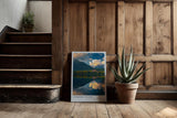 Paul Sinus Kunstdruck 40x60cm Strbske Pleso Slowakei mit Bergsee und Hotel im Licht der Abendwolken