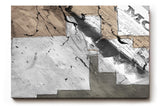 Sinus Art Wandbild 120x80cm Grafische Flächen, Zeitungsausschnitte und abstrakte Linien in moderner Komposition