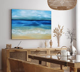 Paul Sinus Wandbild 120x80cm Meer Strand Horizont Himmel Abstrakt Wellen