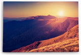 Paul Sinus Wandbild 120x80cm Berge Gebirge Sonnenuntergang Berglandschaft Natur