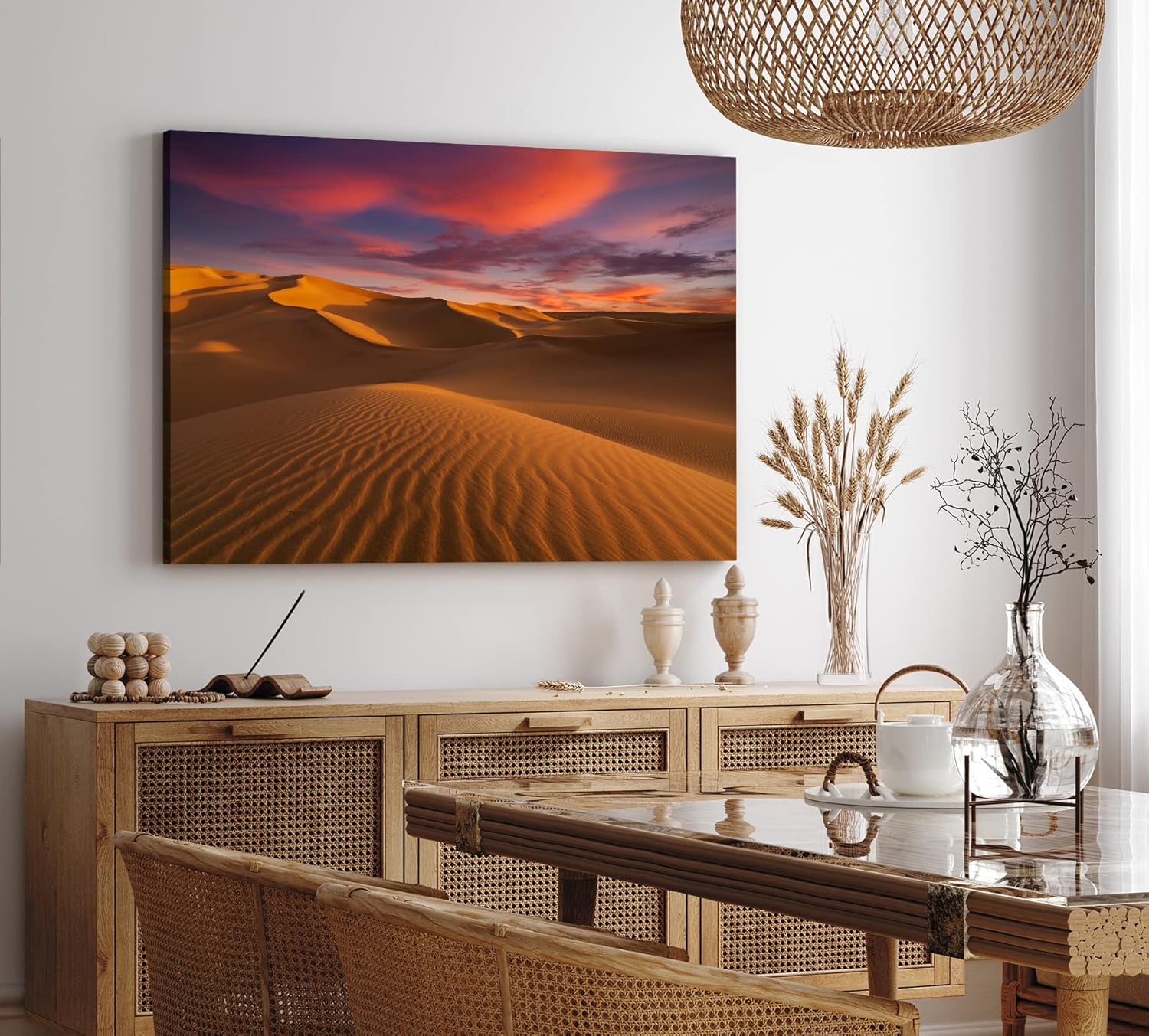 Paul Sinus Wandbild 120x80cm Wüstenlandschaft Wüste Sanddünen Sand Sahara