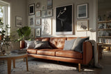 Paul Sinus Wandbild in 40x60cm Elegance in Shadow – stilvolles Schwarz-Weiß-Porträt in Licht und Schatten auf hochwertiger Leinwand für modernes Interieur