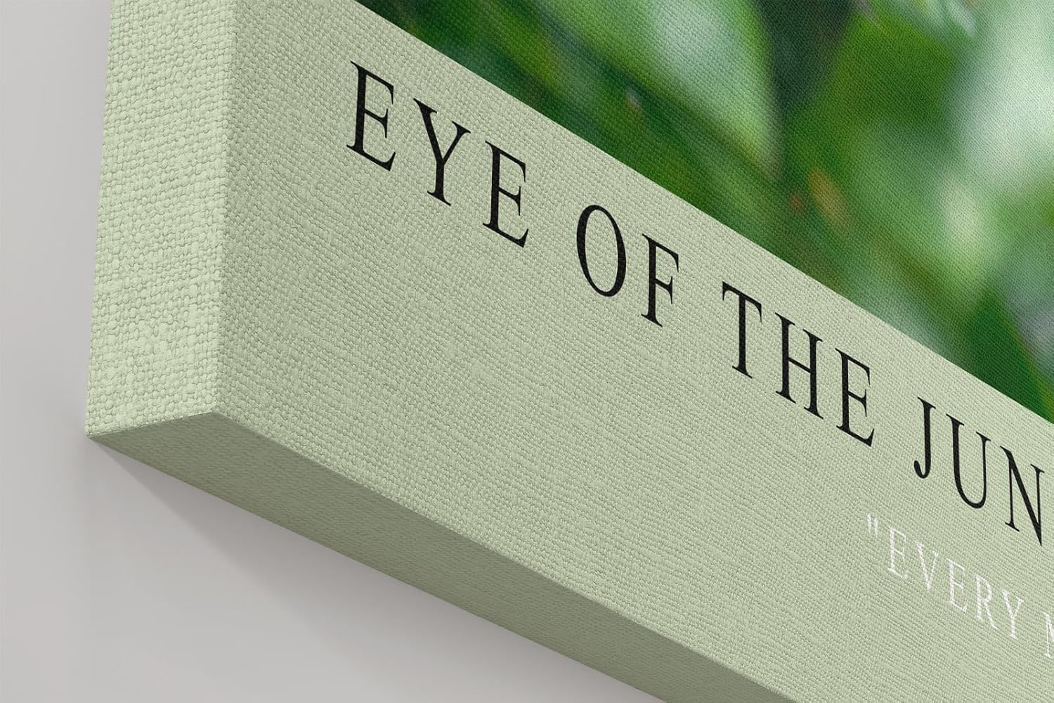 Paul Sinus Wandbild in 40x60cm Eye of the Jungle – Nahaufnahme eines Leoparden im dichten Blätterdach