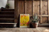 Paul Sinus Kunstdruck 40x60cm Solar Bloom Nahaufnahme einer goldgelben Blüte The Heart of the Flower is Sunfire