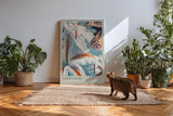 Paul Sinus Kunstdruck 40x60cm Tiger Lilies botanische Lilienpracht mit kontrastreicher Intensität und floraler Dynamik