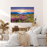 Paul Sinus Wandbild 120x80cm Alpen Berge Gebirge Bergwiese Wiese Natur Wildblumen