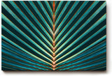 Sinus Art Wandbild 120x80cm Grafisches Palmenblatt mit symmetrischer Form – faszinierender Blickfang