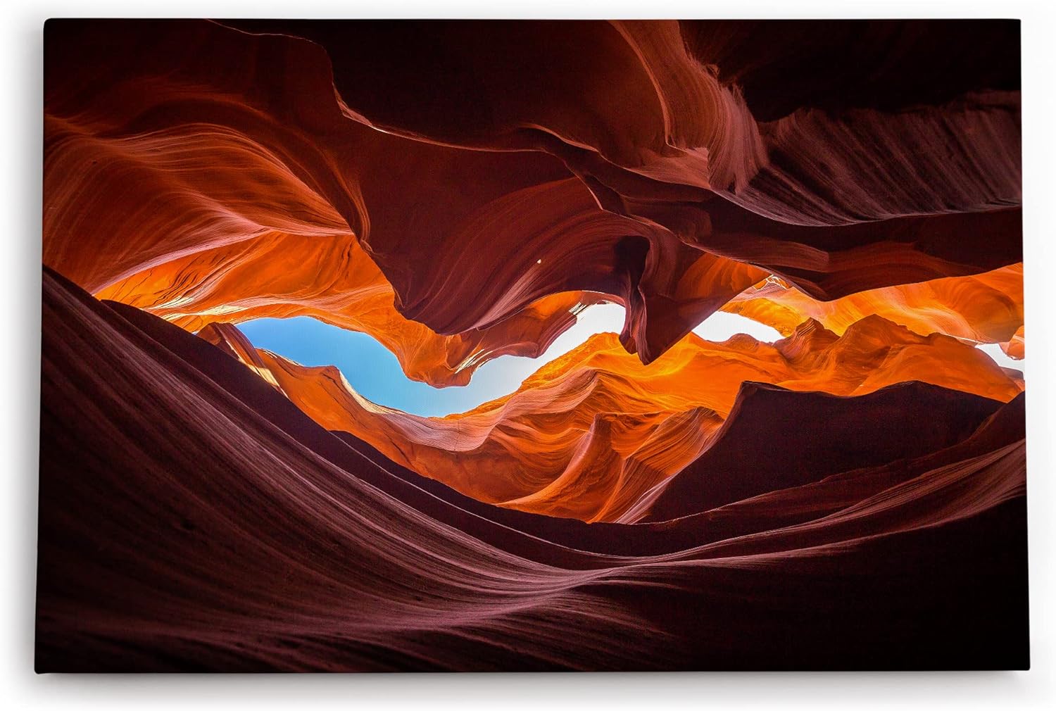 Paul Sinus Wandbild 120x80cm Höhle Grotte Antelope Canyon Schlucht Kunstvoll
