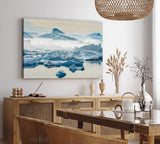 Paul Sinus Wandbild 120x80cm Antarktis Eisberge Meer Schnee Weiß Südpol