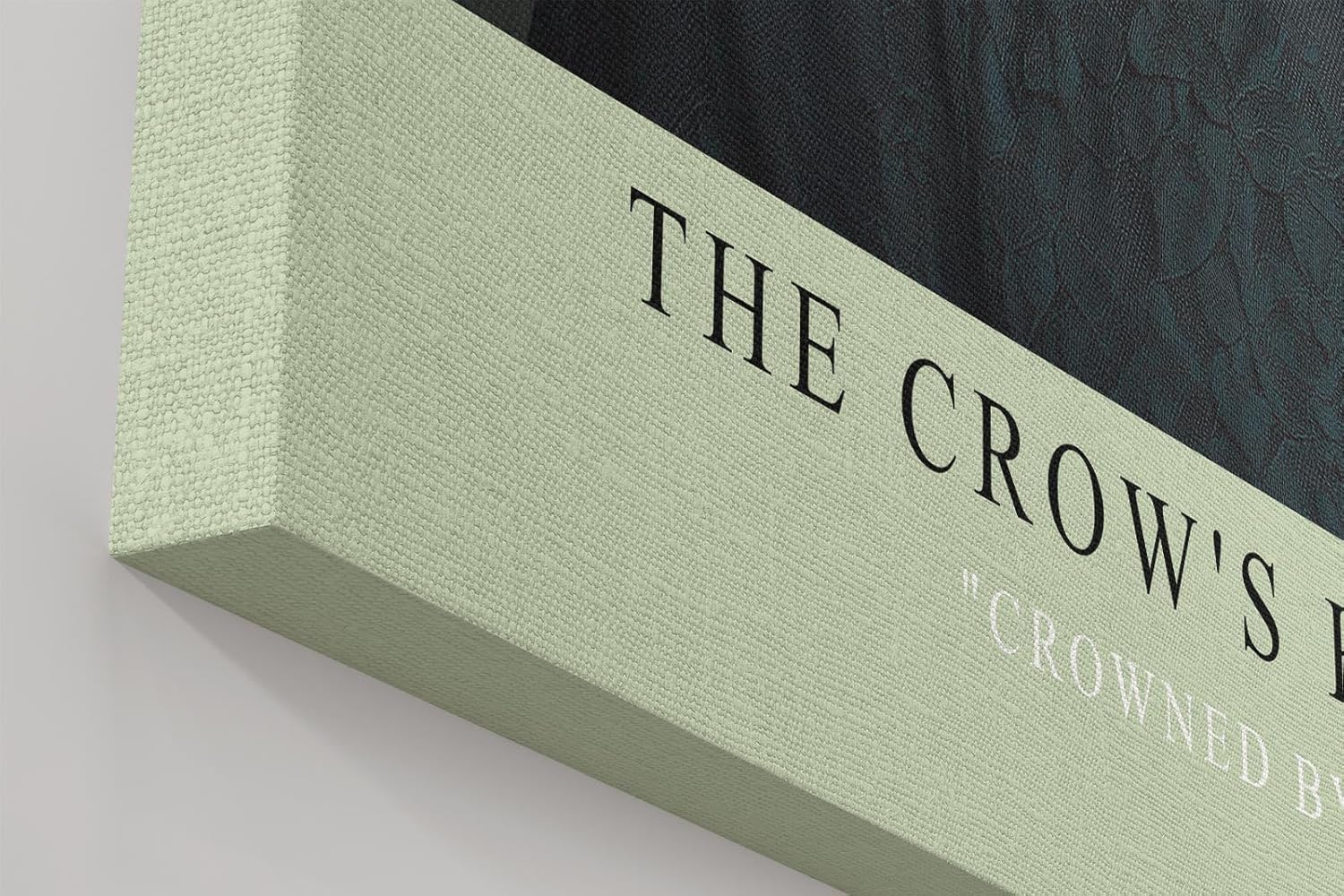 Paul Sinus Wandbild in 40x60cm The Crow's Heir – Porträt einer Frau mit Krähenkrone aus Zweigen und Blättern