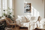 Paul Sinus 60x90cm Wandbild Rosenpracht in Beige – Eindrucksvolle Blütenvielfalt mit stilvoller Blume