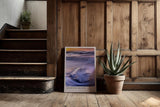 Paul Sinus Kunstdruck 40x60cm Diamond Beach Iceland – Eisskulptur im Sonnenaufgang an Islands dramatischer Küste