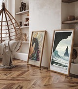 Paul Sinus Leinwandbild 40x60cm Leinwandbild Reynisdrangar Island Naturgewalt beeindruckende Wellen mystische Landschaft rauer Charme Nordatlantik