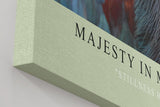 Paul Sinus Wandbild in 40x60cm Majesty in Motion – majestätisches Vogelporträt in warmen Orangeund Blautönen für edle Raumgestaltung