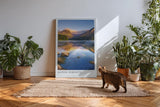 Paul Sinus Kunstdruck 40x60cm Alpine Serenity Bergsee Spiegelung Alpen Sonnenlicht Stille Naturidylle