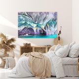 Paul Sinus Wandbild 120x80cm Catedral de Marmol Kalksteinküste Chile Grotte Steinformation