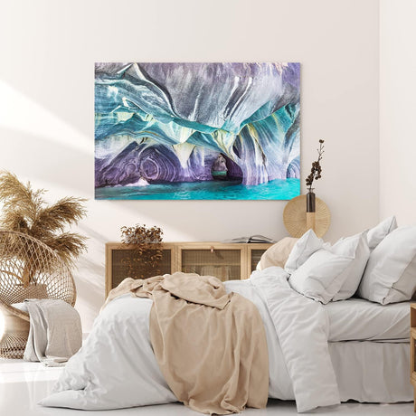 Paul Sinus Wandbild 120x80cm Catedral de Marmol Kalksteinküste Chile Grotte Steinformation