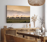 Paul Sinus Wandbild 120x80cm Elefantenherde Elefanten Afrika Tierfotografie Landschaft
