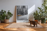 Paul Sinus Kunstdruck 40x60cm New York City mit gelbem Taxi – urbanes Stadtmotiv mit Dynamik und Kontrast