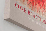 Paul Sinus Wandbild in 40x60cm Core Reaction Dynamische rote und weiße Strahlenstruktur