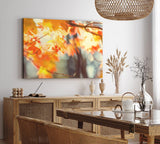 Paul Sinus Wandbild 120x80cm Herbst Herbstblatt Baum Zweige Äste Sonnenschein