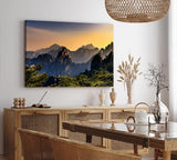 Paul Sinus Wandbild 120x80cm Anhui China Berglandschaft Gebirge Berge Natur
