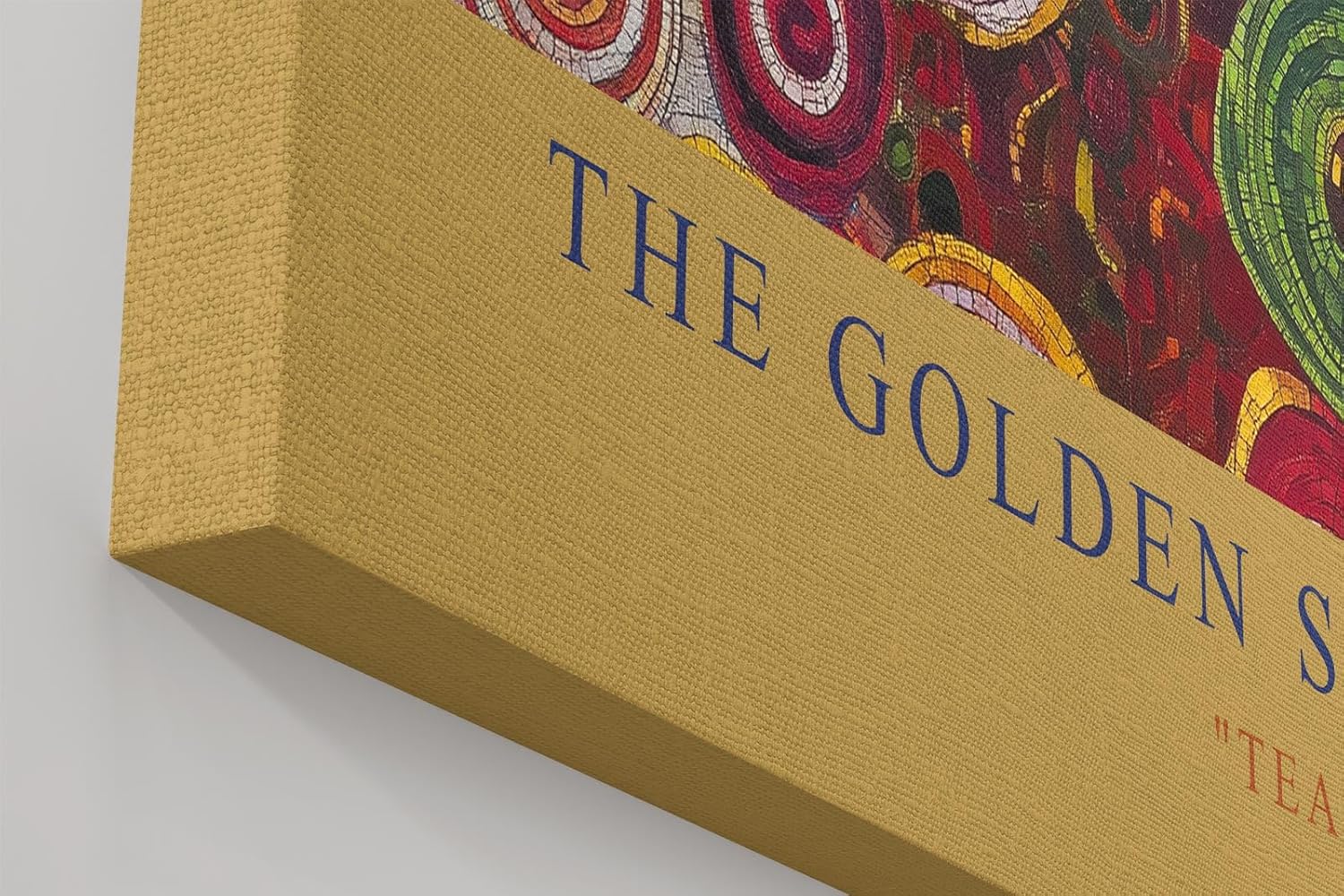 Paul Sinus Wandbild in 40x60cm The Golden Sorrow – ausdrucksstarkes Kunstmotiv im goldenen Mosaikstil für elegante Raumgestaltung
